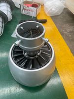 Ventilateur de plafond industriel HVLS Rife à 6 pales, 24 pieds, faible bruit 38 dB, économie d'énergie, métal aéronautique, télécommande, 220 V, pour centre de données et usage domestique