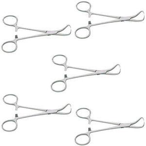 Qnq คีมผ้าเช็ดตัวหลังห้องผ่าตัดทำจากสเตนเลสสตีลสำหรับใช้ในห้องผ่าตัดขนาด16ซม. คลาส I - Product Image 1