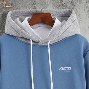 เสื้อฮู้ดดี้โอเวอร์ไซส์สำหรับผู้ชายเสื้อมีฮู้ดผ้าคอตตอนผสมไซส์ใหญ่พิเศษ - Product Image 4