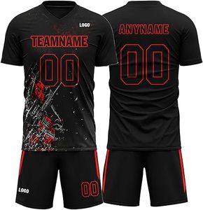 ชุดฟุตบอลสำหรับผู้ใหญ่ระดับมืออาชีพ ดีไซน์ล่าสุด ผลิตจากโพลีเอสเตอร์ 100% คุณภาพพรีเมียม สีตามสั่ง โลโก้ตามสั่ง แห้งเร็ว - Product Image 3