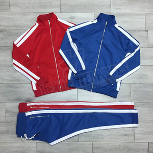 Ensemble de course à pied décontracté coupe ajustée pour hommes sweats de survêtement à fermeture éclair avec cordon de serrage personnalisés 100% coton Jogging de sport d'hiver grande taille - Product Image 4