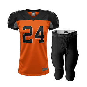 Vêtement de sport en polyester 250GSM pour hommes adultes, uniforme de match de football américain, vente en gros - Product Image 3