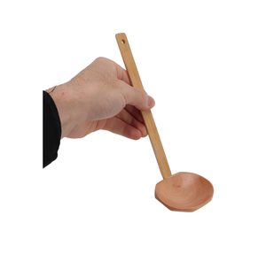 Utensilio Vajilla Cuchara de sopa de madera larga Cucharón Mango Calor restaurantes Arroz Sopa Cucharón Cuchara para servir uso - Product Image 4