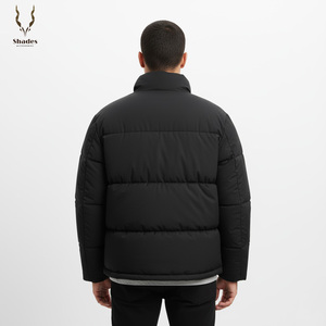 Chaqueta Acolchada de Lona con Capucha para Hombre, Proveedor de Fábrica OEM, Venta al por Mayor, Hecho a Medida, Cálida para Invierno, Ligera, Acolchada, Transpirable, Estilo Urbano - Product Image 4