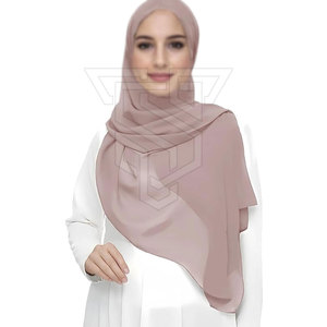 Nouveau hijab pakistanais respirant de haute qualité pour femmes en taille adulte, couleur et logo personnalisés, matière coton/polyester - Product Image 1
