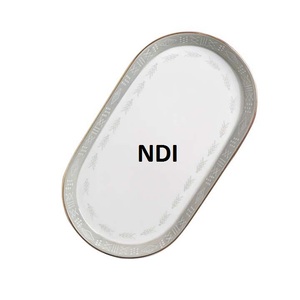 Plateau de service décoratif en acier inoxydable écologique, finition imprimée, forme personnalisée, pour usage intérieur et extérieur - Product Image 1