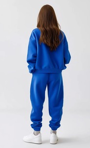 Ensemble de survêtement pour femme en molleton respirant à capuche surdimensionné, nouvelle mode automne, deux pièces, vêtements de sport - Product Image 5