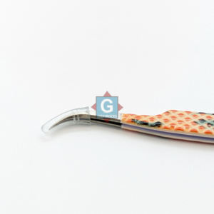 Pinzas de extensión de pestañas de acero inoxidable con aislamiento de forma curva J de alta calidad Pinzas de pestañas más vendidas - Product Image 6