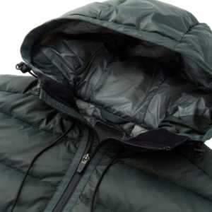 Blouson d'aviateur matelassé chauffant et respirant de qualité supérieure pour hommes col montant d'hiver en toile avec logo sur le devant - Product Image 2