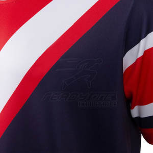 Maillot de rugby junior avec couleurs scolaires et panneaux respirants pour mouvement actif Maillot de rugby coupe ajustée - Product Image 5