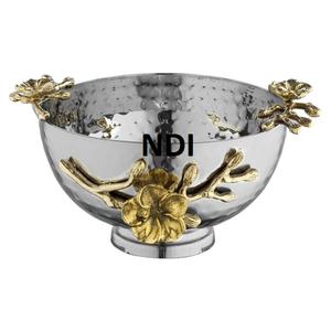 Bol de service pour fruits Design fait à la main Finition antique pour bol de bonne qualité Plateau de table décoratif pour fruits et légumes Bol en métal - Product Image 3