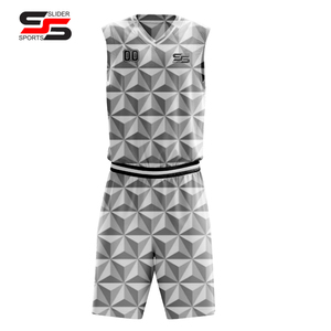 Maillots de basket-ball d'équipe de nouvelle conception en gros, uniformes de basket-ball personnalisés avec impression numérique à prix de gros bon marché - Product Image 3