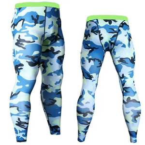 กางเกงขายาวเอวยางยืดสำหรับผู้ชายกางเกงวิ่งออกกำลังกายรัดรูปผ้าฝ้ายระบายอากาศพิมพ์ลาย - Product Image 4