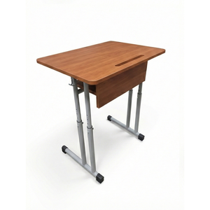 Best Sell Double Arm <b>Height</b> <b>Adjustable</b> Student <b>Desk</b> Melamine Top for School Export - Product Image 5
