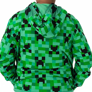 Sudadera con capucha y cremallera completa de lana mezclada de algodón 100% personalizada, ropa de calle transpirable, Sudadera con capucha y cremallera para invierno - Product Image 6