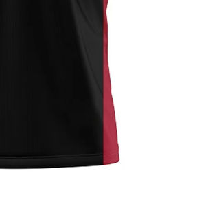 Maillot de football américain noir pour hommes avec panneaux latéraux rouges et impression de numéros blancs, vêtements de sport respirants pour l'entraînement athlétique - Product Image 5