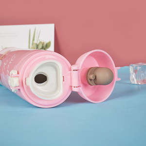 Bouteille isotherme en acier inoxydable pour enfants, motifs de dessins animés variés, capacité de 350 ml, design classique pour la rentrée scolaire des enfants - Product Image 2