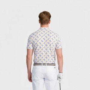 Polo de golf à manches courtes brodé personnalisé coupe régulière pour hommes - Product Image 4