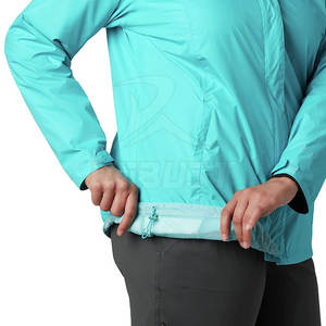 Chaqueta Cortavientos Impermeable Transpirable de Alta Calidad para Mujer, Talla XL, con Capucha, para Exteriores, Chaqueta Softshell Informal de Lona Suave Teñida Lisa - Product Image 6