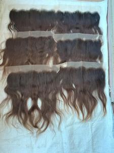 Qualité européenne HD pour perruques 13x6 nœuds simples cheveux vierges indiens bruts 100% Remy brun naturel extensions de cheveux humains - Product Image 2