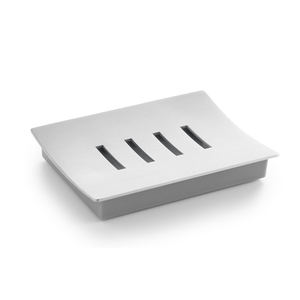 Jabonera de acero inoxidable de oro rosa, jabonera de barra de metal, jabonera de diseño moderno - Product Image 4