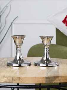 Trending Evergreen 2-in-1 Metal Candle & <b>Tea</b> <b>Light</b> <b>Holder</b> Hammer Finish for Dining Holidays & Easter Christmas Hanukkah - Product Image 5
