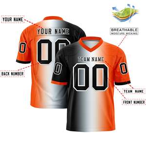Uniformes de Fútbol Americano, Camisetas de Manga Corta, Transpirables, 100% Poliéster, Personalizadas OEM |   Proveedor de Producción en Masa - Product Image 3