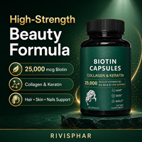 60 Capsules de Vitamine 25 000 mcg pour Cheveux, Peau et Ongles – Complément Beauté Adulte pour une Santé Optimale – Sans Gluten, Naturel