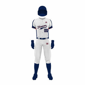 Uniforme de béisbol hecho en poliéster personalizado de estilo 2026, uniforme de ajuste Regular liso y conjuntos de uniformes de béisbol con costuras de alta calidad - Product Image 2