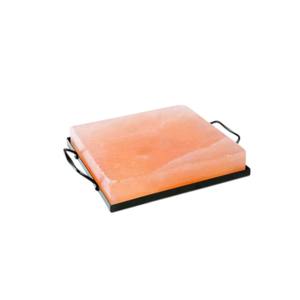 Losa de sal del Himalaya para cocinar y plato para servir, artesanías naturales ecológicas talladas en estilo de metal negro con tema de lámpara Feng Shui - Product Image 5