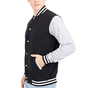 Veste universitaire en toile polaire de haute qualité pour homme avec col montant, logo personnalisé, respirante, élégante, streetwear pour l'hiver - Product Image 2