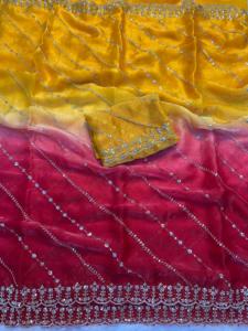 Women's Silk Party Saree Sequences Quick Dry Moisture Wicking Wrinkle Free Features Regular Fit for All Seasons Diwali Wedding - Product Image 2