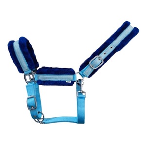 Logotipo personalizado Inglés Sillín Caballo Halter Glitter Cintas Acolchado de lana Hierro Metal Accesorios Carreras ecuestres-Cabestros de nylon - Product Image 1