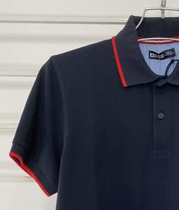 เสื้อโปโลติดกระดุมแขนสั้นสำหรับผู้ชาย, เสื้อโปโลเข้ารูปปกติสวมใส่สบายเนื้อผ้าฝ้าย100% - Product Image 5