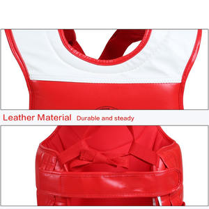 Protège-poitrine de boxe de compétition en cuir de haute qualité, protection corporelle personnalisée - Product Image 5