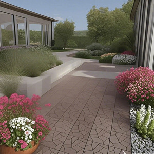 Eco-Friendly Recycled WPC Interlocking Anti-Slip Modern <b>Deck</b> Tiles 22mm Thickness Waterproof Flooring for Outdoor - Product Image 5