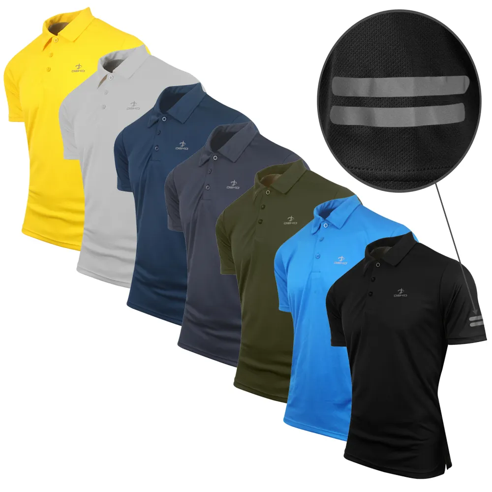 Camisas Polo personalizadas Respirável Em Branco Bordado Impresso Plain Golf 100% Poliéster Polo Unisex Camisas