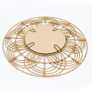 Artex Dong Thap Antique Style Oval <b>Mirror</b> with Ornate <b>Gold</b> Frame for Classic <b>Wall</b> Decoration - Product Image 3