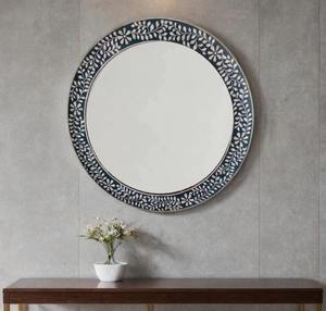 Miroir mural de luxe Bone Infinity, finition polie brillante, incrustations d'os, design moderne, écologique, meilleure qualité pour la maison - Product Image 6