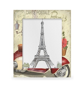 Paris affiche Vintage 8x10 cadre photo pour maison chambre salon Paris Design cadre Photo en bois pour affichage bureau ou mur - Product Image 1