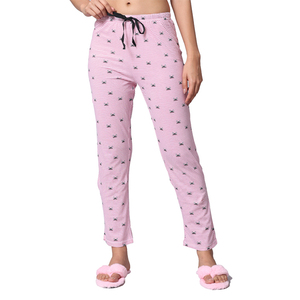 Colección única de 100% algodón para mujer, ropa de noche de longitud completa, ropa de dormir estampada, pijamas de pantalón completo - Product Image 1