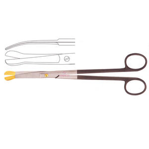 กรรไกร Solz ขนาด 20 ซม. ปลายสีทอง โค้งเล็กน้อย ด้ามเฉียง ผลิตจากสแตนเลส เหมาะสำหรับการผ่าตัดทั่วไป ได้รับการรับรองมาตรฐาน CE ระดับ I คุณภาพสูง - Product Image 6