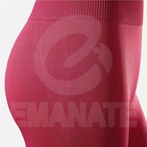 Conjunto de Shorts de Yoga Transpirables para Mujer, Talla Grande, con Logotipo Personalizado, Material de Spandex/Poliéster, Cintura Elástica Sin Costuras, Parte Delantera Media Lateral - Product Image 4