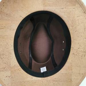 Natural cork <b>hat</b> with brown belt - Product Image 2
