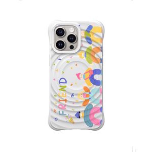 เคสโทรศัพท์ซิลิโคน TPU แม่เหล็กสุดหรูแบบบางพิเศษกันกระแทกลายคลื่น3D ฝาครอบมือถือสำหรับ iPhone 16 PROMAX 16 PLUS 15 14 13 - Product Image 1