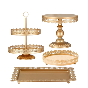 Soporte de pastel con forma de carro de Metal antiguo de diseño extranjero para centro de mesa de boda forma personalizada tamaño Regular para los más vendidos - Product Image 2