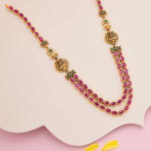 Chic Silver Layered Temple <b>Necklace</b>-Fashionable Accessory - Product Image 5