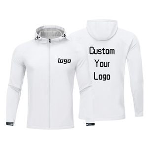 Veste à capuche unisexe personnalisée, style décontracté, coupe ample, fermeture éclair intégrale, cinq couleurs unies, tissu chaud et lisse - Product Image 3
