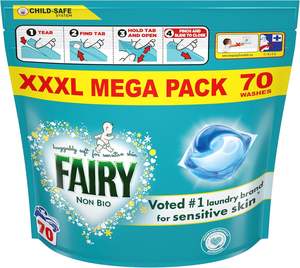 Cápsulas de Detergente Líquido para Ropa Fairy, 70 Lavados - Product Image 4