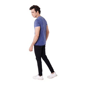 เสื้อยืดผ้าฝ้าย100% โอเวอร์ไซส์สำหรับผู้ชายผ้าคอตตอนซักแบบวินเทจกำหนดได้เอง - Product Image 4